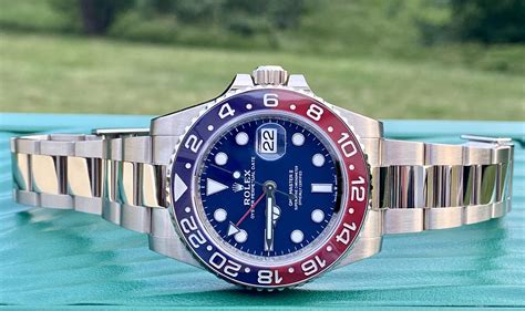 rolex gmt pepsi white gold for sale|rolex pepsi gmt 2020.